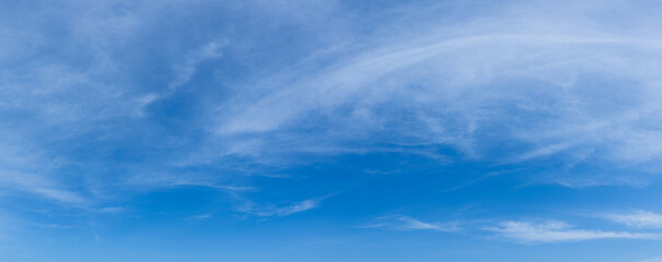 Blue sky background with tiny clouds. Cloudscape - Blue sky and white clouds. Clouds with blue sky