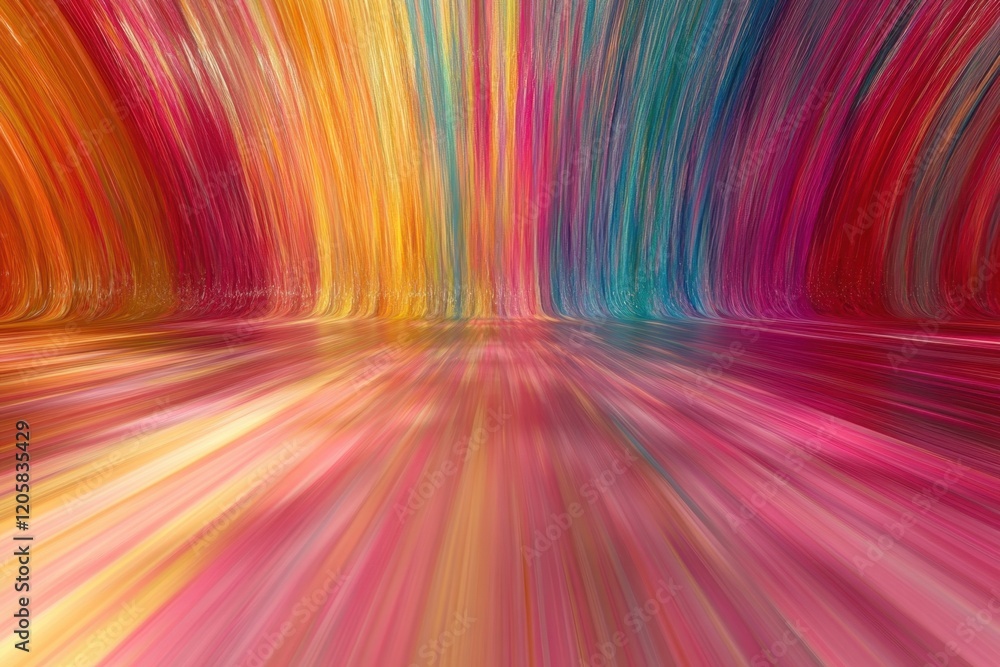 Poster vibrant abstract colors blend together creating a dynamic visual experience