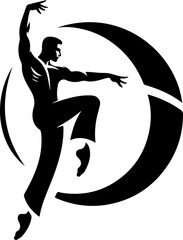 vector sketch illustration of the warrior symbol logo icon as a symbol of heroism in martial arts.eps