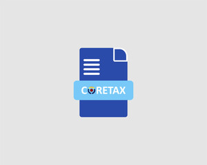 Fototapeta premium Illustration, CORETAX vector of the Indonesian government's new tax policy. Suitable for tax-related documents. Suitable for financial, government, and business purposes.