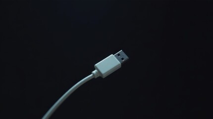 Fototapeta premium USB Cable in the Dark
