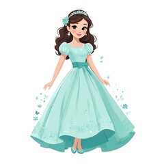 Fototapeta premium girl in a dress