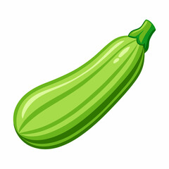 zucchini isolated on white