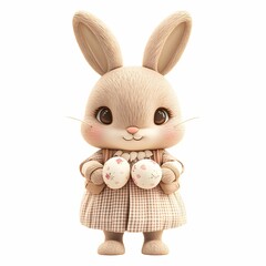 Obraz premium Adorable 3d easer bunny clipart