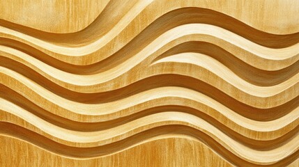 Wooden wave wall panel texture background design
