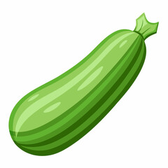 zucchini isolated on white