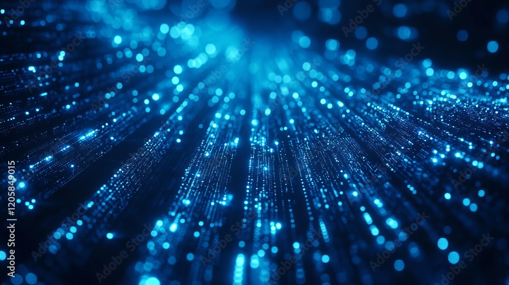 Poster abstract futuristic data stream background
