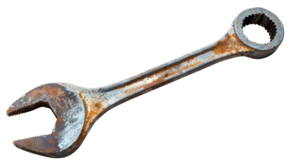 Wrench on transparent background