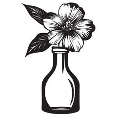 white flower in vase