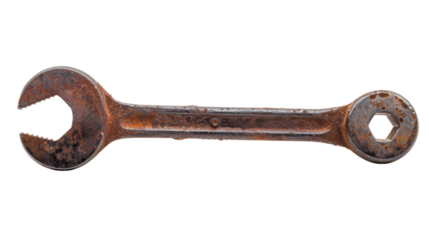 Wrench on transparent background