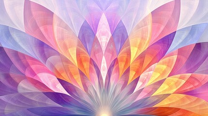Obraz premium Abstract colorful flower fractal art background