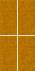 Brown Aged Tile Background with Four Panel Layout. Seamless Pattern.