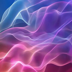 Obraz premium Abstract glowing pink blue waves digital art background design