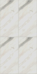White Marble Tiles with Elegant Veining in a Smooth Polished Finish. Seamless Pattern.