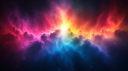 Vibrant Nebula Cosmic Cloudscape Stellar Wonder