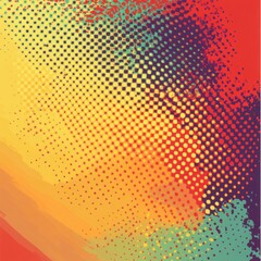 Abstract colorful halftone pattern background design