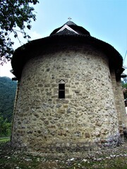 tower of the castle in the mountains