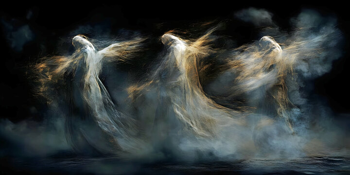 ghost images, ai generated,