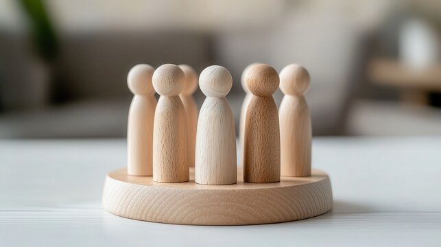 illustration of diverse figures holding hands, representing unity and teamwork on a clean white canvas background