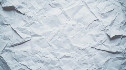 Obraz premium Crumpled white paper texture background design