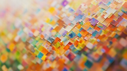 Colorful abstract mosaic texture, digital art, glowing background, website design