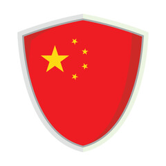 China national flag shield Badge