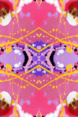 Obraz premium Kaleidoscopic Abstract Art with Vibrant Multicolor Patterns and Intricate Swirl Designs