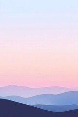 Obraz premium A natural gradient background with mountain dawn colors.featuring soft blues and purples with touches of pink.evoking serenity and renewal.ideal for nature-themed content and outdoor promotions