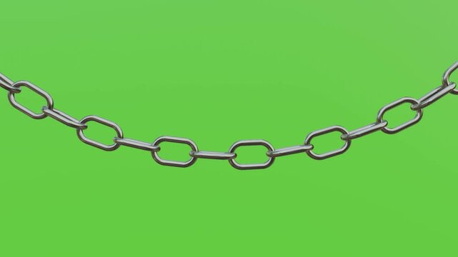 鎖のループアニメーション: 曲線 (Chain Loop Animation: Curve)