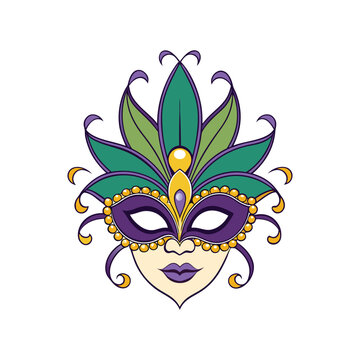 recommend clip art: Mardi Gras Carnival Mask Vector Design Illustration