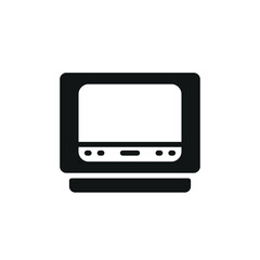 Television icon designed with contemporary appeal, reflecting both modern technology and entertainment culture in a single visual.