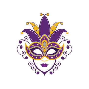 recommend clip art: Mardi Gras Carnival Mask Vector Design Illustration