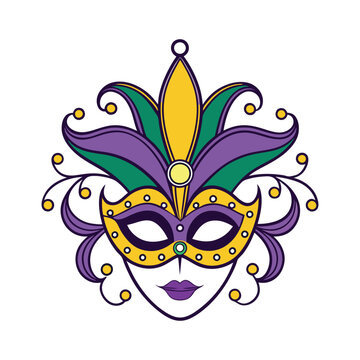 recommend clip art: Mardi Gras Carnival Mask Vector Design Illustration