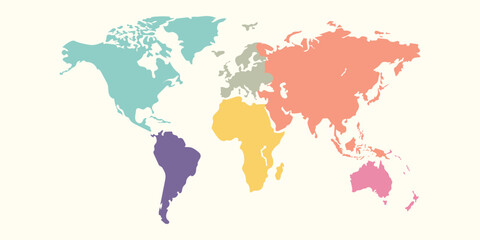 World Map, Very high resolution world map, isolated on white background. Infographic, Flat Earth, Globe similar world map icon. annual report, Travel worldwide, map silhouette.