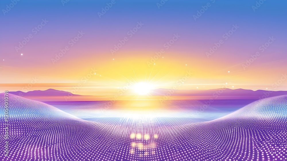 Poster a colorful background with many dots