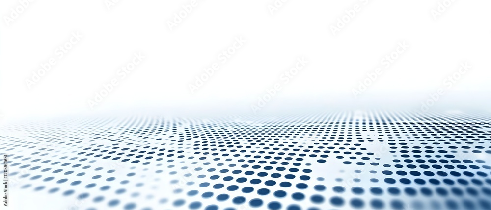 Poster a colorful pattern of dots on a white background