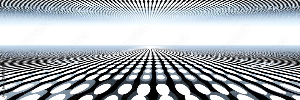 Poster a colorful pattern of dots on a white background