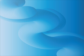 Abstract background material with curves on blue background