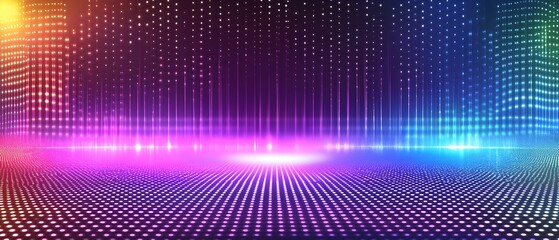 A purple and blue background with a lot of dots