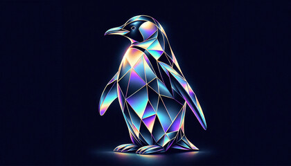 Geometric Penguin Art