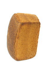 Black bread in the form of a brick