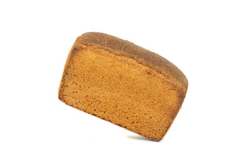 Black bread in the form of a brick