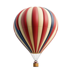 Fototapeta premium A big balloon flying in air Isolated on white Background