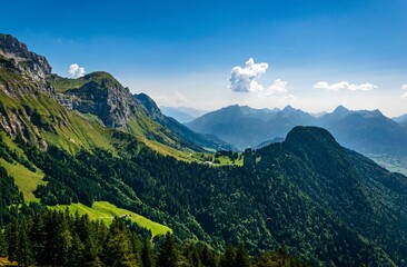 View from the Talamarche in the French Alps

