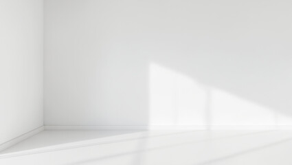 Obraz premium Minimalistic light background. white wall