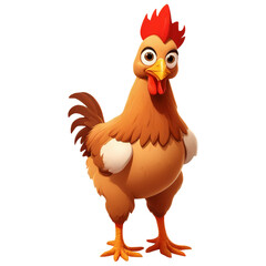 rooster isolated on white background