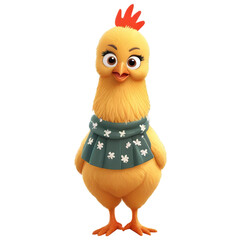 chicken isolated on white