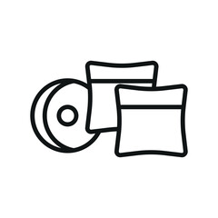 Throw pillow icon vector design templates simple and modern