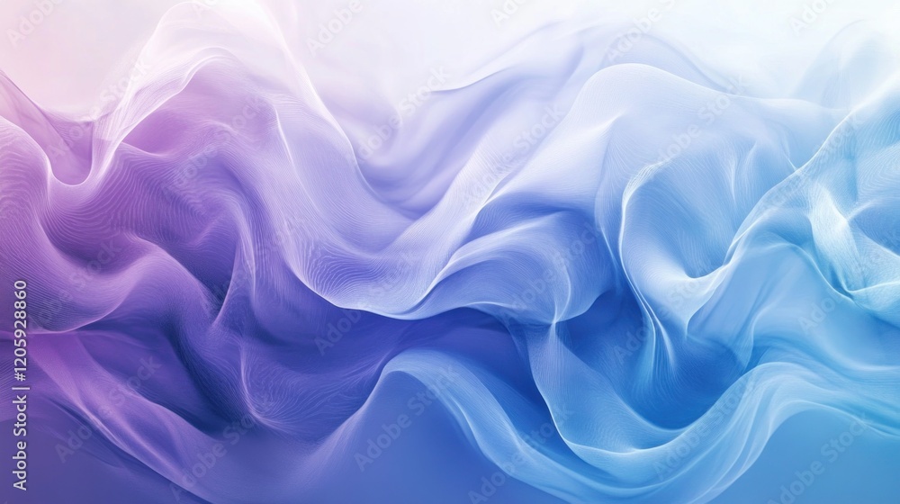Poster abstract gradient backdrop with soft flowing transitions in shades of blue and purple