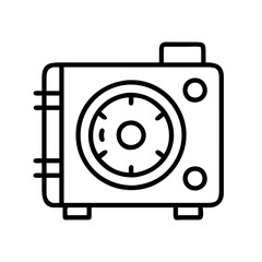 autoclave icon, autoclave line art - simple line art of autoclave, perfect for autoclave logos and icons
